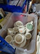 A box of Biltons coffee and dinner ware