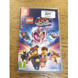 A boxed Nintendo Switch game : The Lego Movie 2