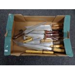 A box of reenactment knives