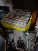 A box of vinyl records to include Cliff Richard,