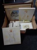 A box of pictures, prints,