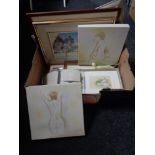 A box of pictures, prints,