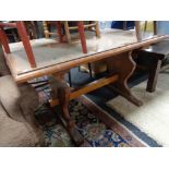 A contemporary refectory style table