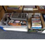 A crate of PC games