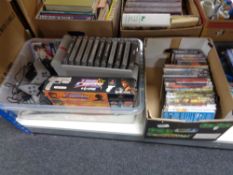 A crate of PC games