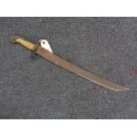 An early 19th century infantry sabre (cut down)