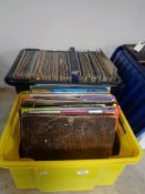 Two large boxes of vinyl records : Top of the Pops, Christmas Love Songs,