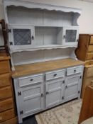 A painted traditional style dresser