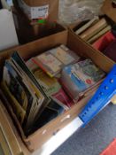 A box of Ordnance Survey books and other booklets