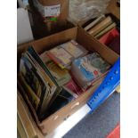 A box of Ordnance Survey books and other booklets