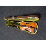 A viola and bow in case