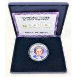 NumisProof - The Baroness Thatcher 2 oz silver coin, with certificate of authenticity.