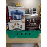 A crate of Dualit coffee machine,