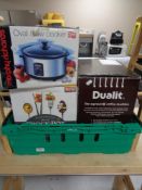 A crate of Dualit coffee machine,