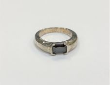 A silver dress ring,