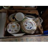 A tray of Royal Worcester Evesham dinner ware,