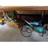 A quantity of tools - strimmer, power washer,