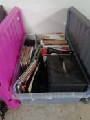 A large quantity of 45 RPM records including Rod Stewart,