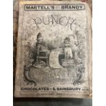 An antique Punch volume from 1913 together with an early twentieth century Theatre programme from