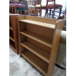 An early 20th century oak bookcase