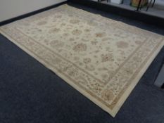 A contemporary cream carpet