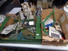 Two boxes of Action man accessories,