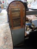 An early twentieth century mahogany framed mirror