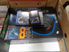 A Sega Mega CD II with games