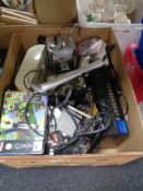 A box of Sony PS2, Goblin teasmade,