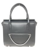 An Alexander Wang Chastity satchel bag, with strap, full leather with Rohodium hardware.