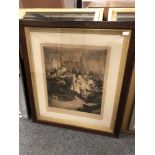 After Ralph Hedley : The aspiring choir master, photogravure in sepia,