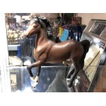 A Beswick matte glaze Prancing Arab horse