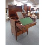 A George III mahogany gentleman's dressing chest