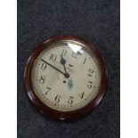 An early twentieth century Smiths eight day wall clock