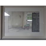 Five contemporary framed water colour studies signed S.B.