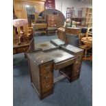 A 1930's sunk centre dressing table