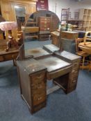 A 1930's sunk centre dressing table