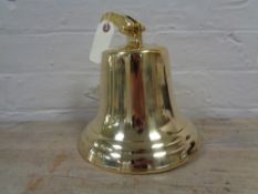 A brass ship's bell