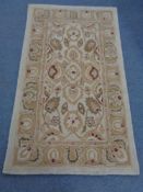 A floral woolen rug
