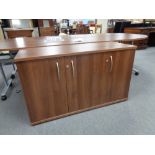 A triple door office sideboard