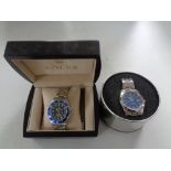 A gent's Ben Sherman wristwatch in tin together with a Rolex copy watch in box