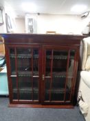 A Victorian mahogany bookcase top