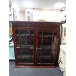 A Victorian mahogany bookcase top