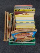 A box of late twentieth century Beano, Bash street kid annuals,