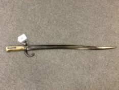 A French Chassepot bayonet