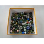 A box of glass marbles
