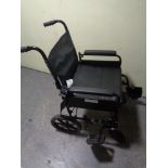 A folding wheel chair