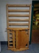 A 3' pine bed frame