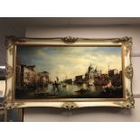 Norman Henry French (Rima) : The Grand Canal, Venice, oil on canvas, signed, 50 cm x 100 cm, framed.