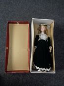 A boxed porcelain collection doll